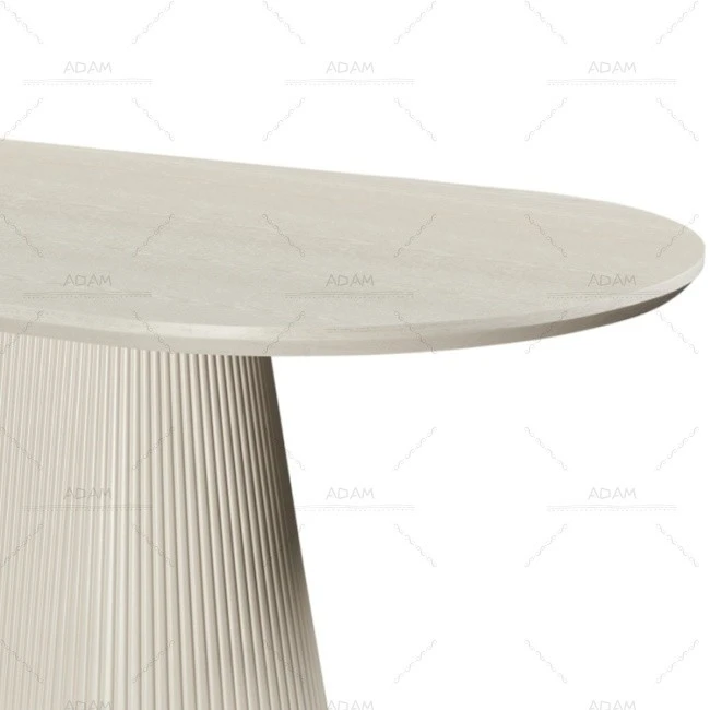 Beige Painting Dining Table-3