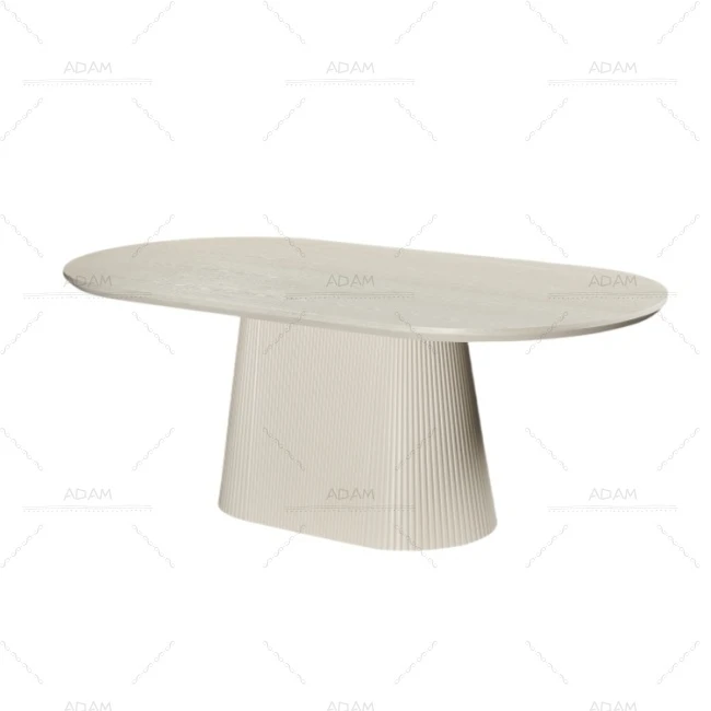 Beige Painting Dining Table